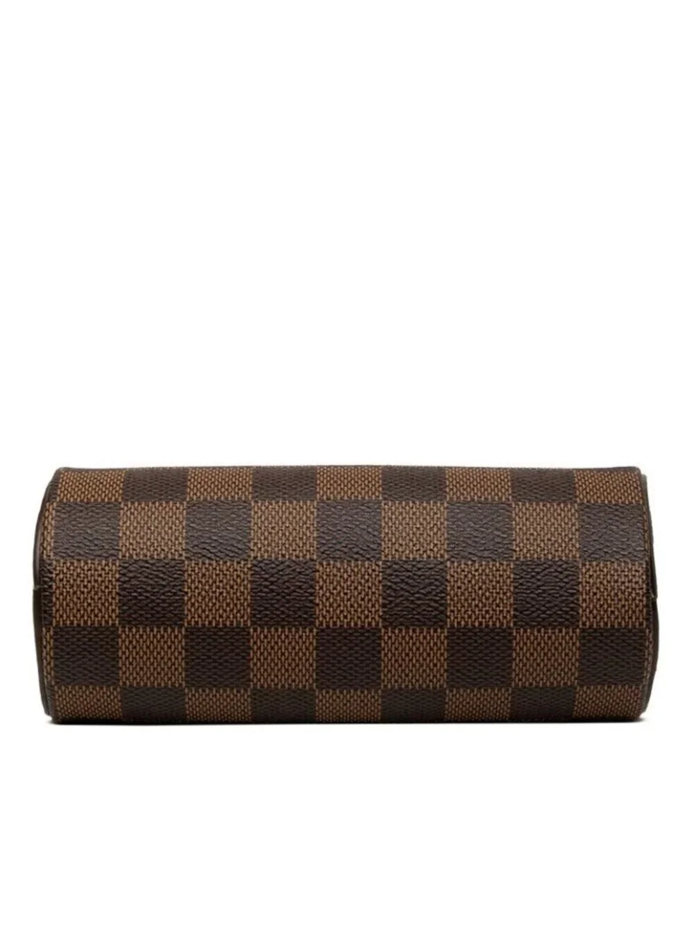 Louis Vuitton Damier Pouch Brown Leather